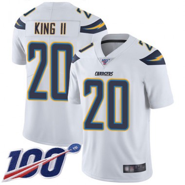 Los Angeles Chargers NFL Football Desmond King White Jersey Men Limited 20 Road 100th Season Vapor Untouchable